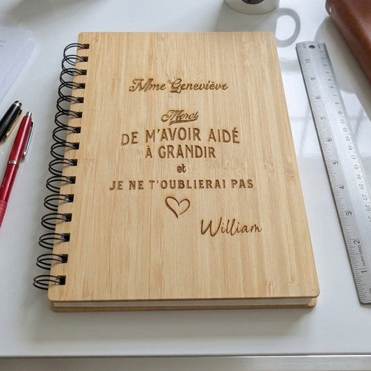 Bloc note en bamboo