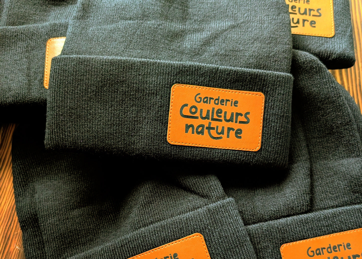 Tuque en tricot /cuir