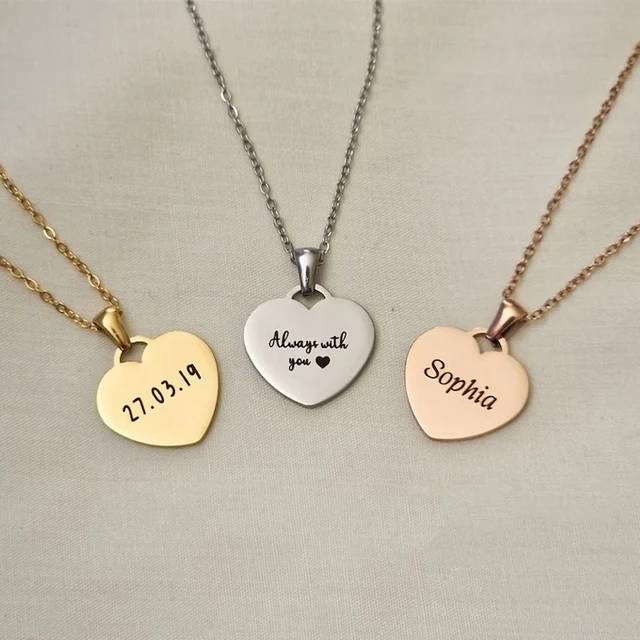 Collier coeur(réception non garantie pour Noël)