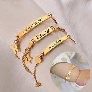 Bracelet enfant personnalisé(réception non garantie pour Noël)