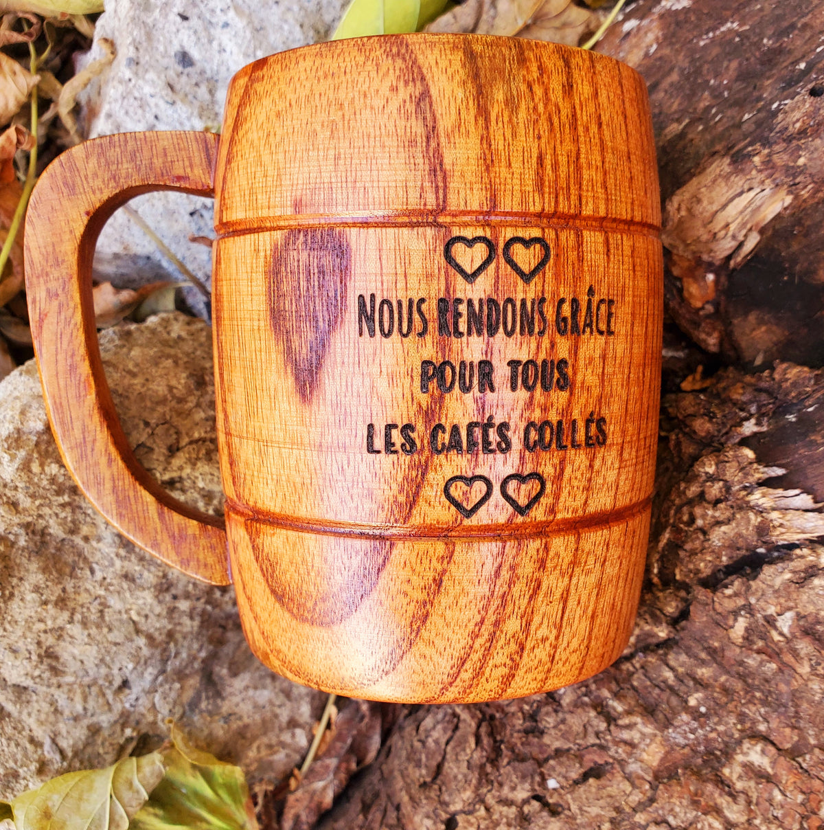 Tasse en bois (grande)