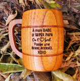 Tasse en bois (grande)