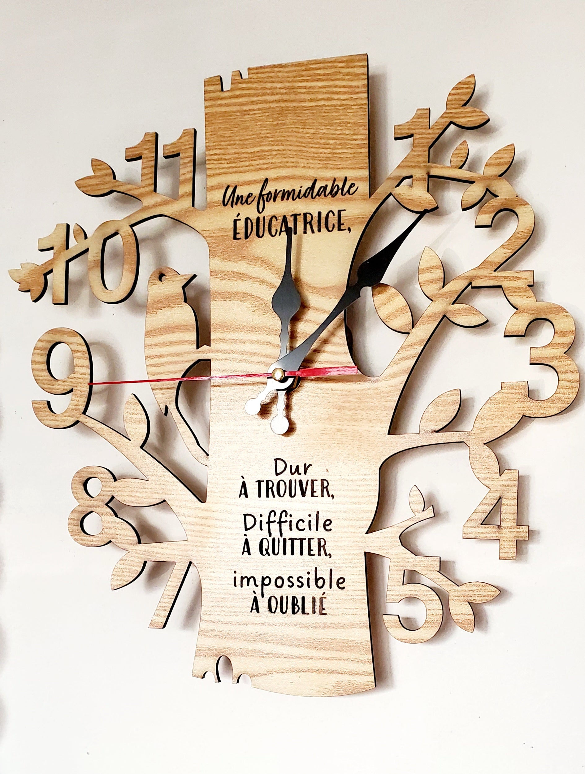 Horloge personnalisée