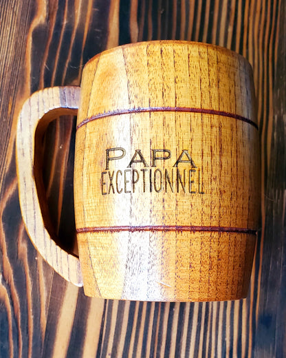 Tasse en bois (grande)