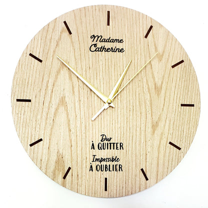 Horloge en bois