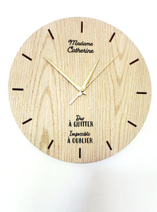 Horloge personnalisée