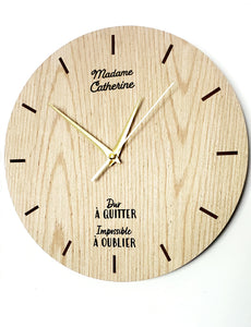 Horloge personnalisée