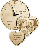 Horloge en bois personnalisée