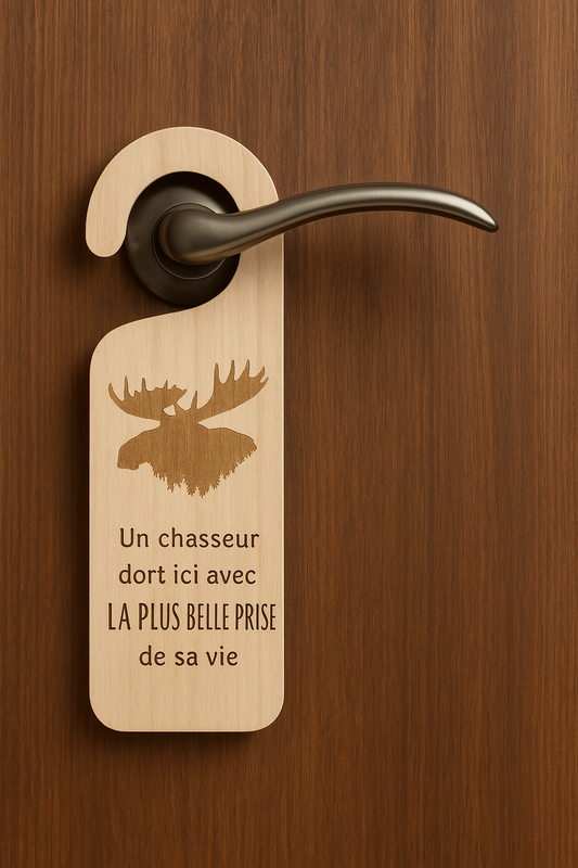 Accroche porte en bois