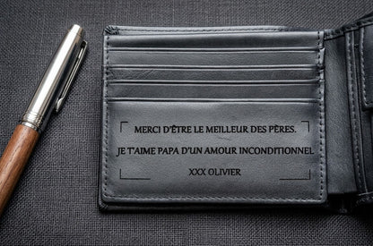 Portefeuille en cuir ANC
