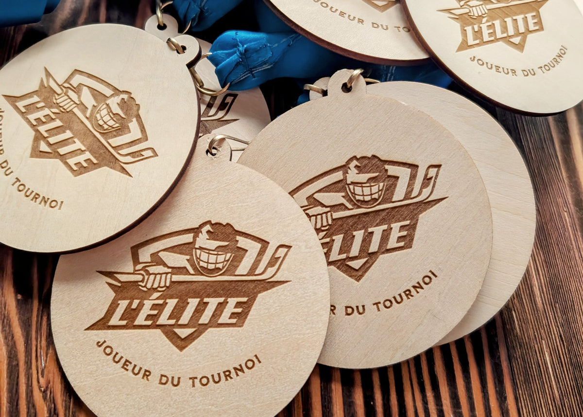 Médaille en bois
