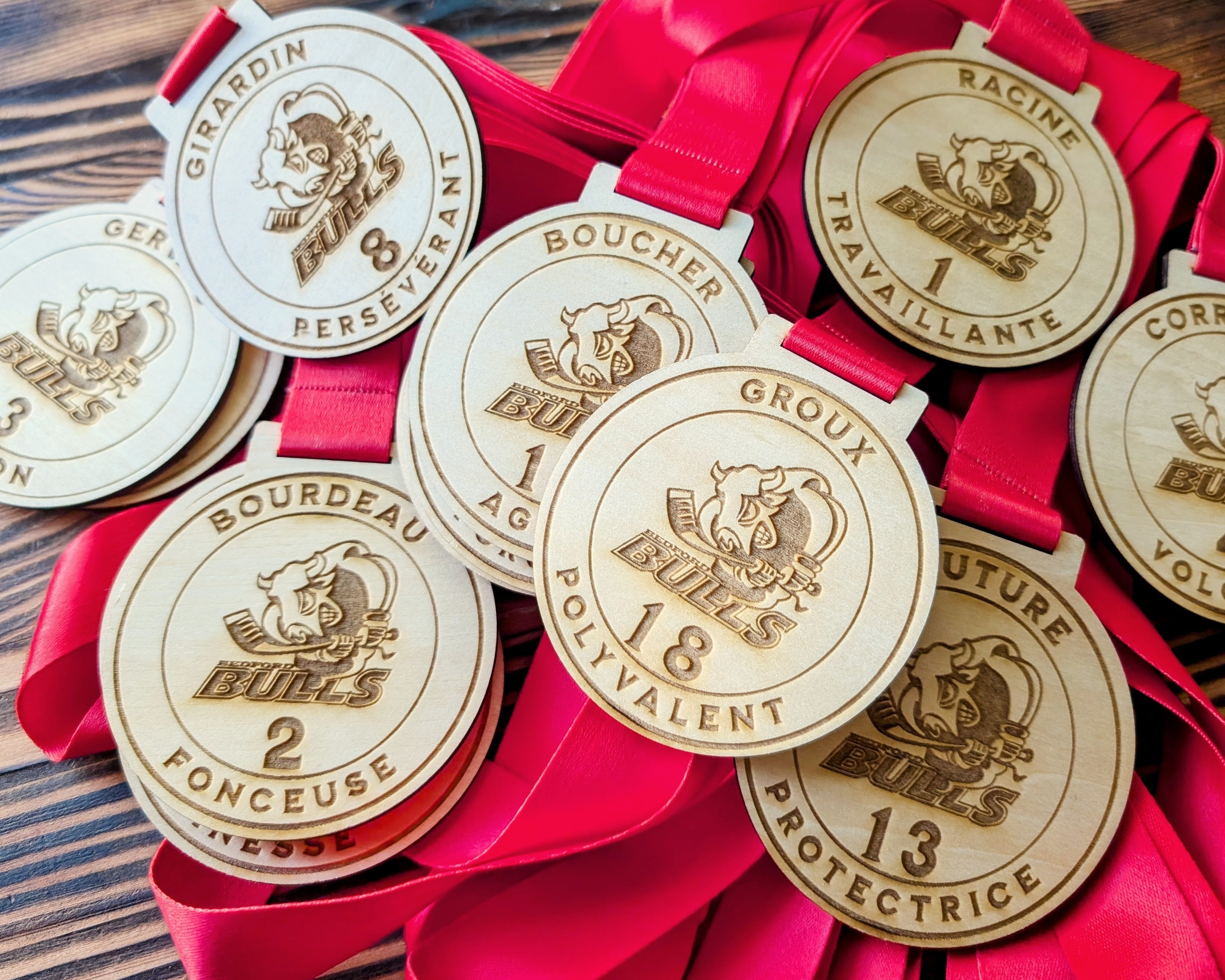 Médaille en bois