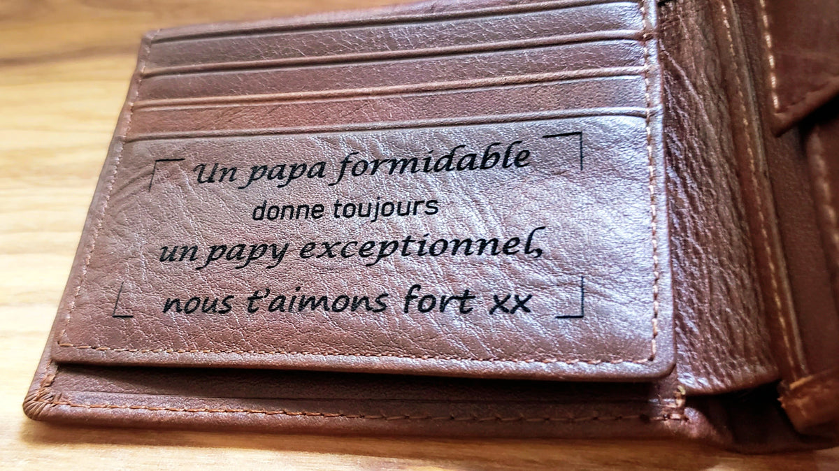 Portefeuille en cuir ANC