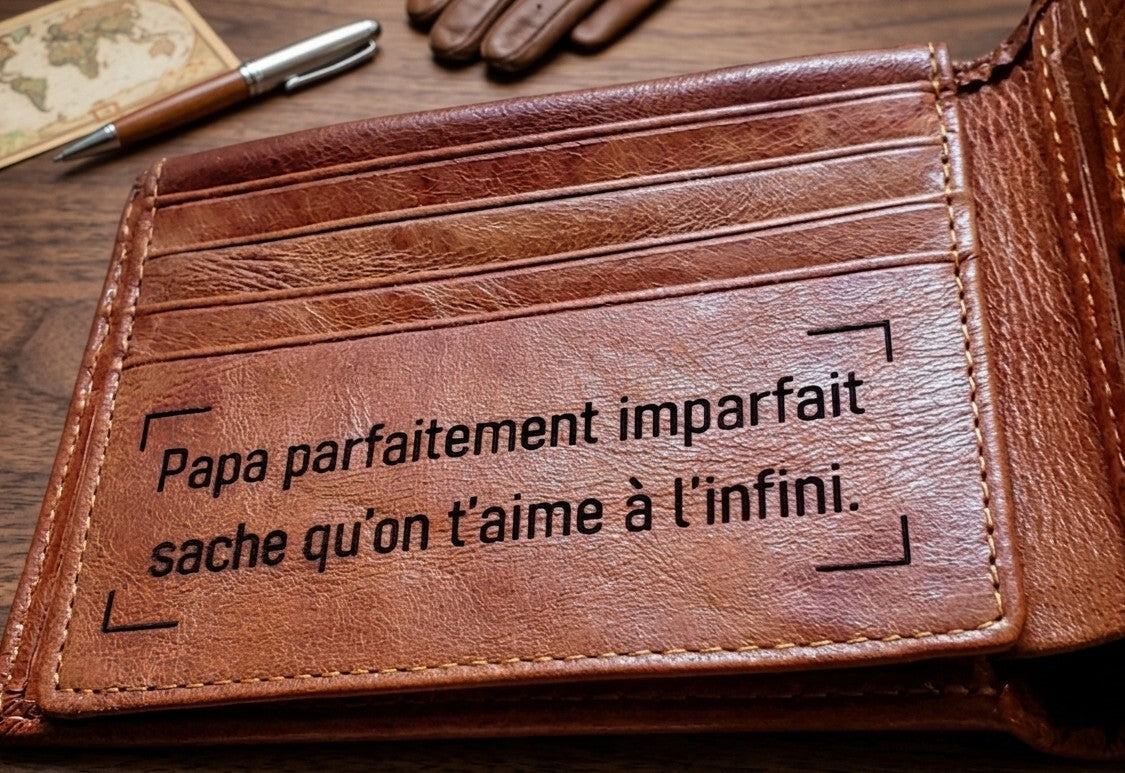 Portefeuille en cuir ANC