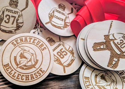 Médaille en bois