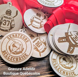 Médaille en bois