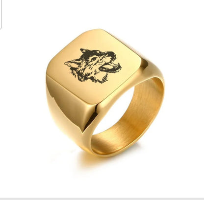 Bague homme plat