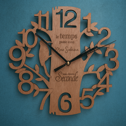 Horloge en bois