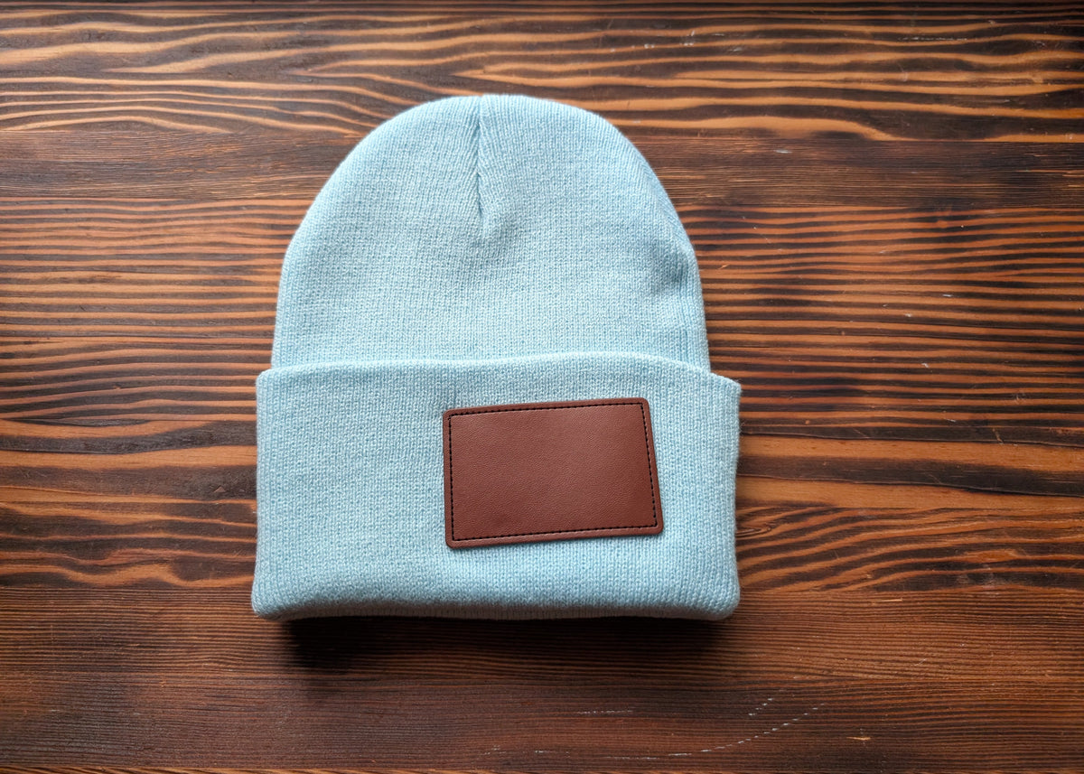 Tuque en tricot /cuir