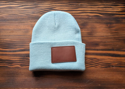 Tuque en tricot /cuir