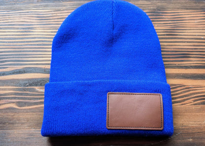 Tuque en tricot /cuir