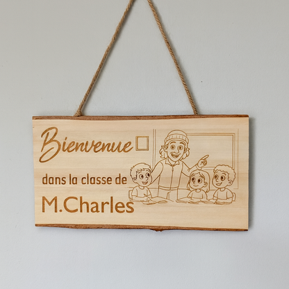 Plaque de bois personnalisée