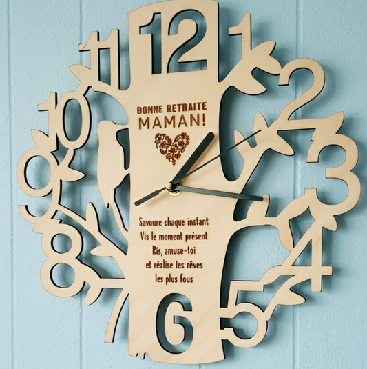 Horloge en bois