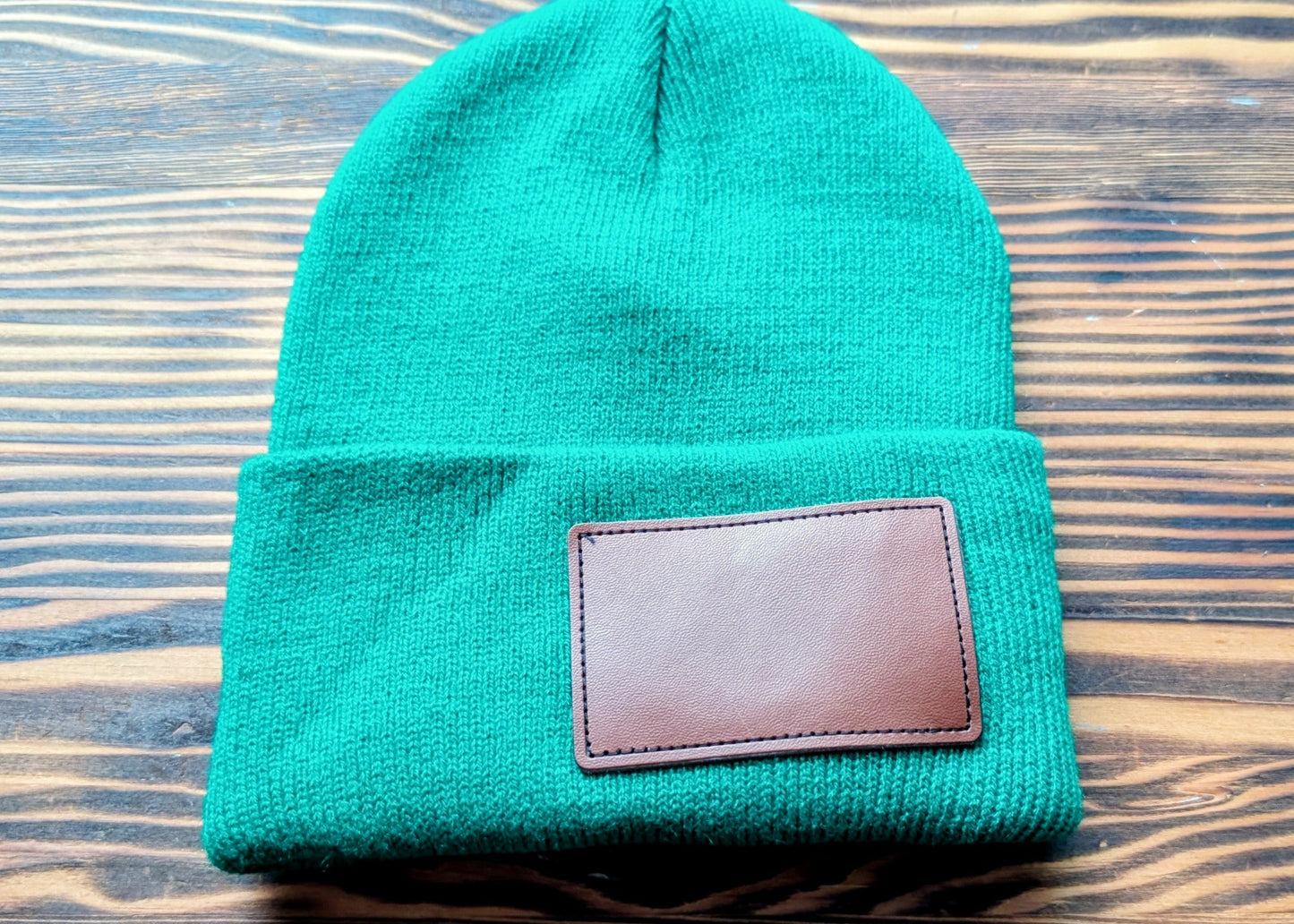 Tuque en tricot /cuir