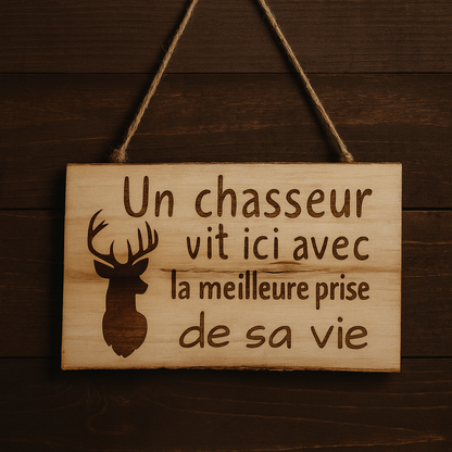 Plaque de bois personnalisée