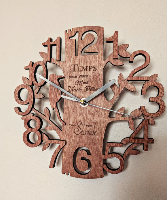Horloge personnalisée