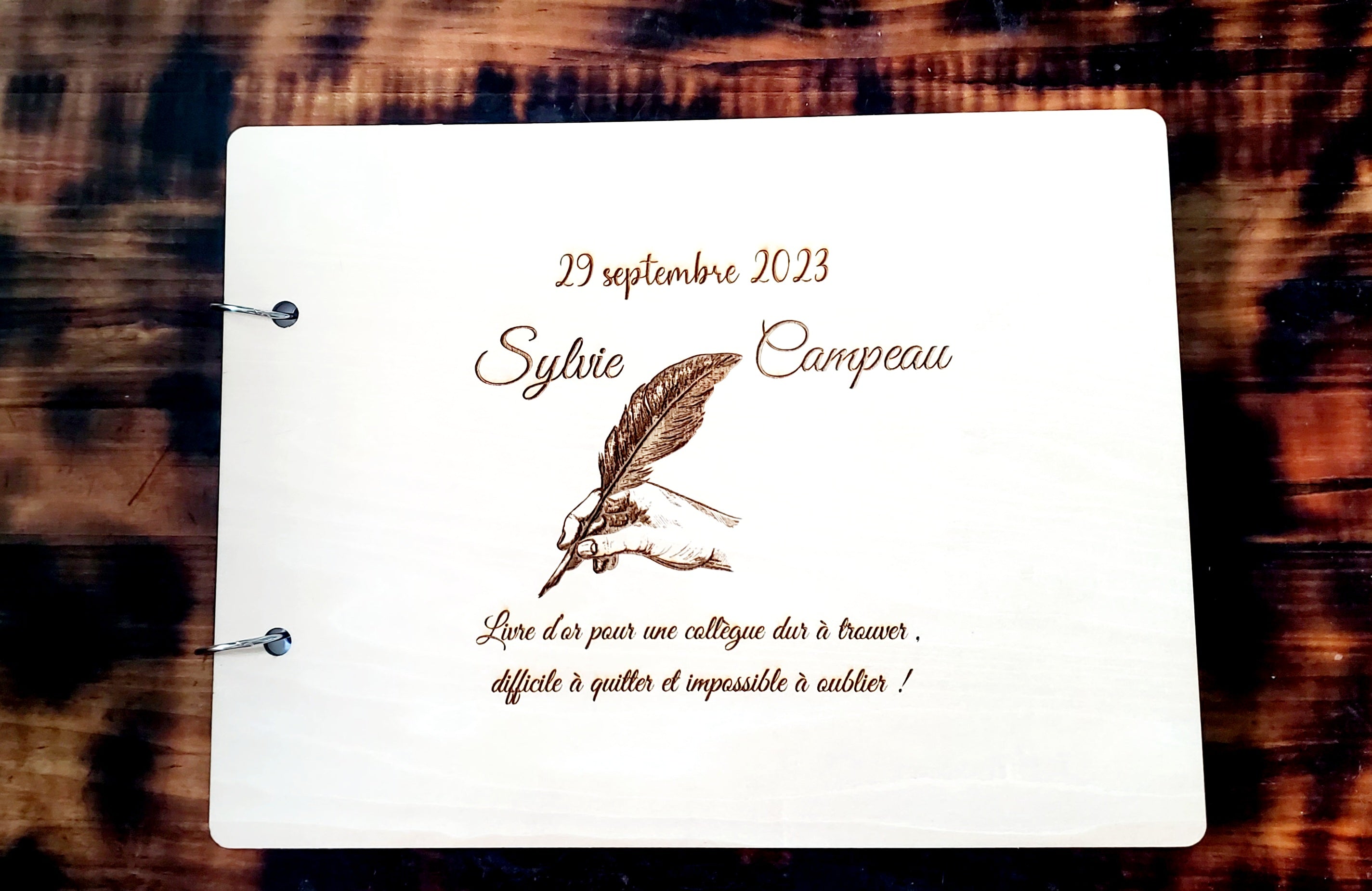 Livre d'or personnalisé