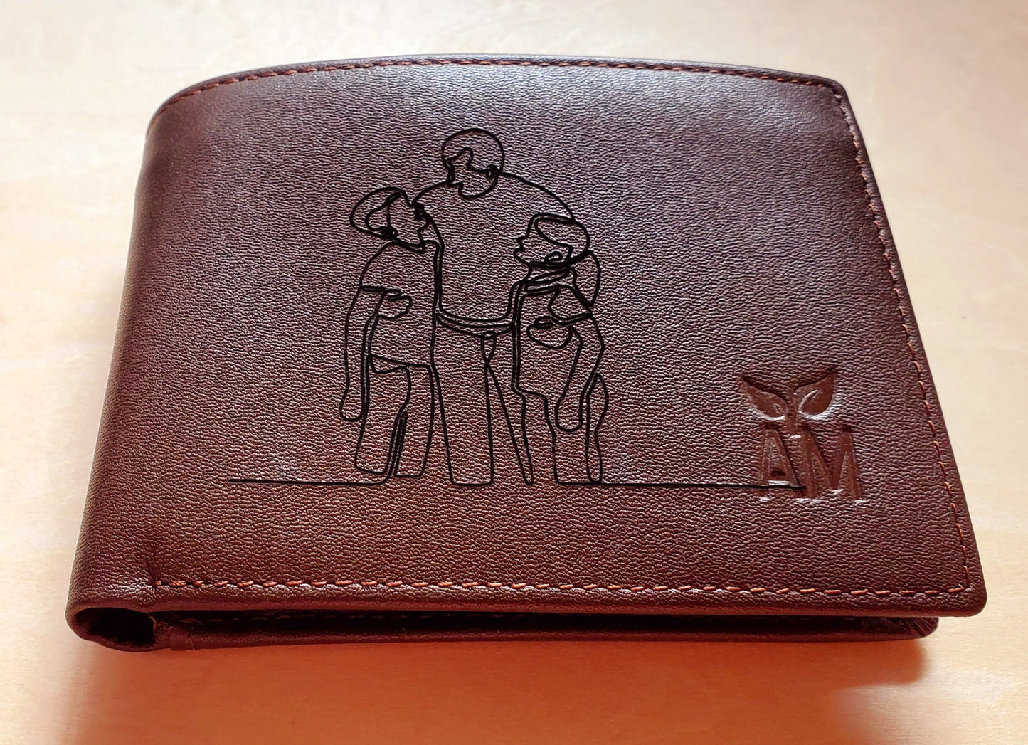 Portefeuille en cuir ANC