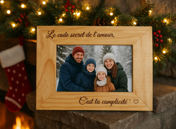 Cadre en bois personnalisé