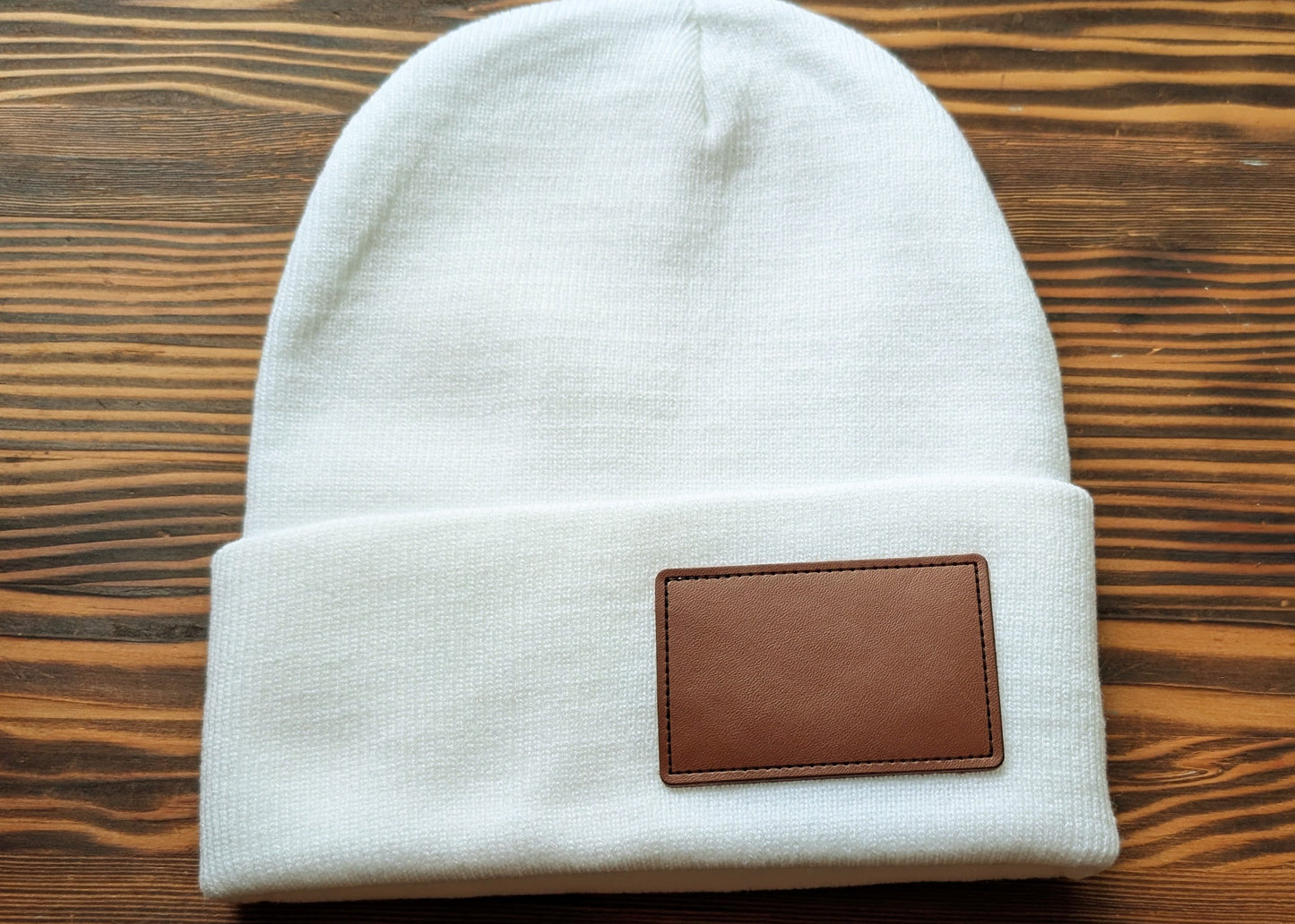 Tuque en tricot /cuir