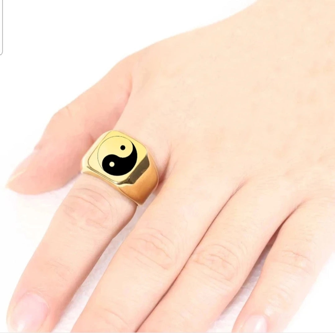 Bague homme plat