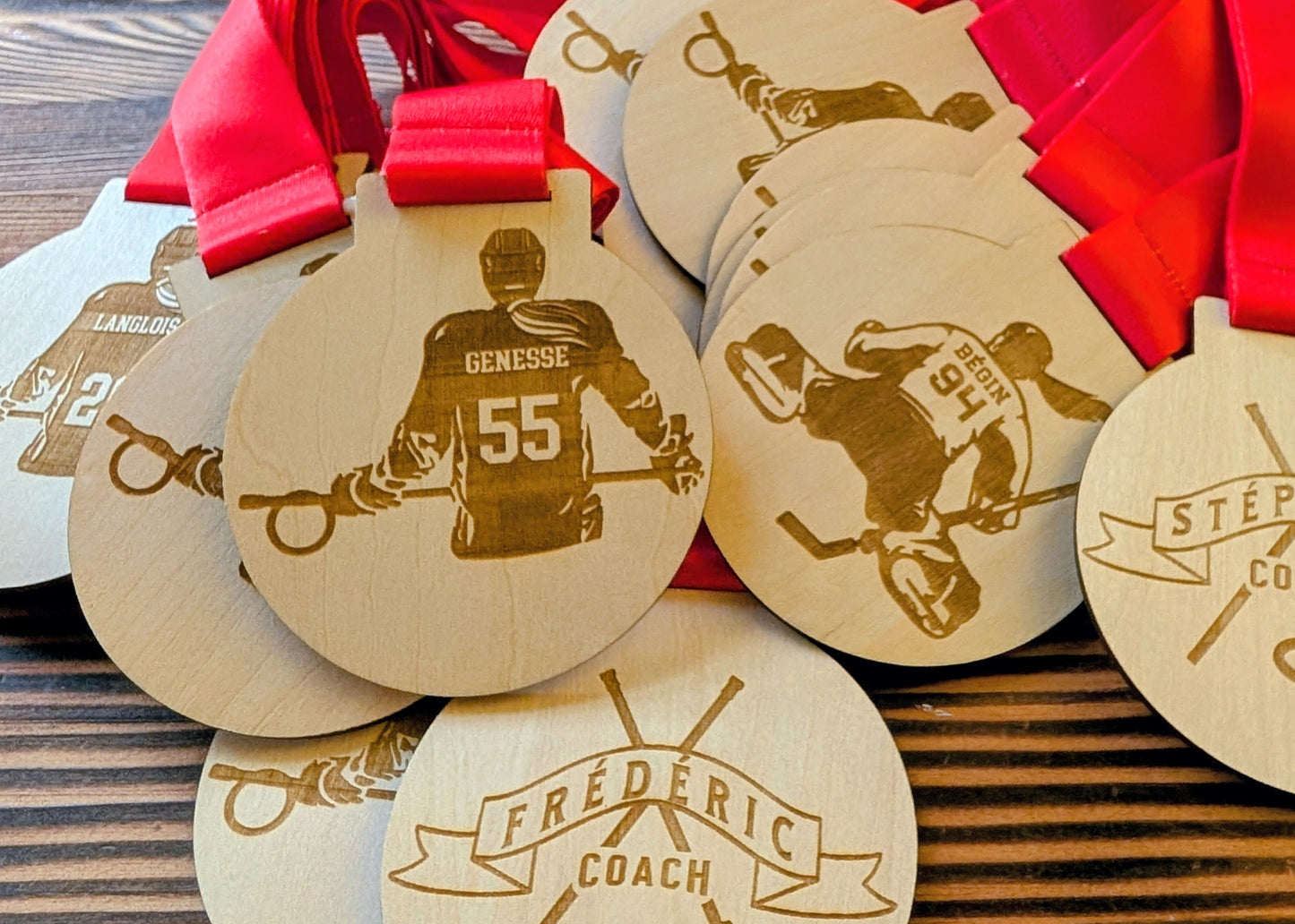 Médaille en bois
