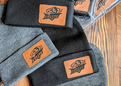 Tuque en tricot /cuir