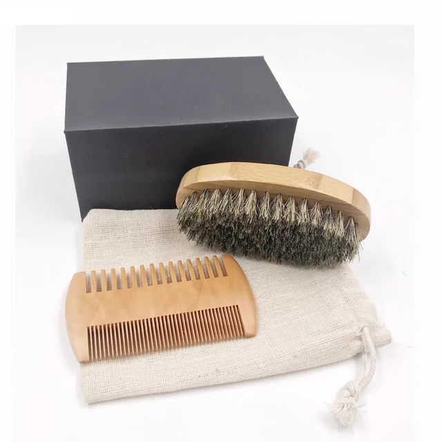 Ensemble brosse et peigne homme