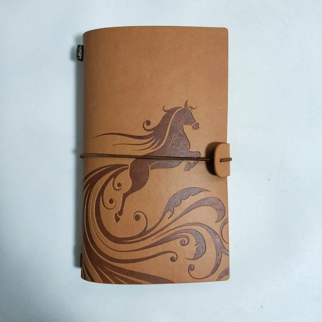 Bloc note en simili cuir