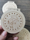 Médaille en bois