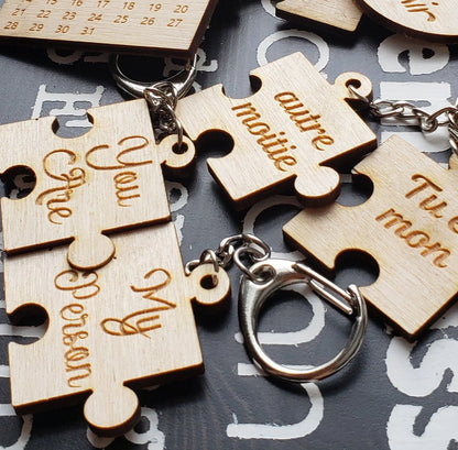 Porte clé en bois