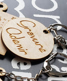 Porte clé bois personnalisé