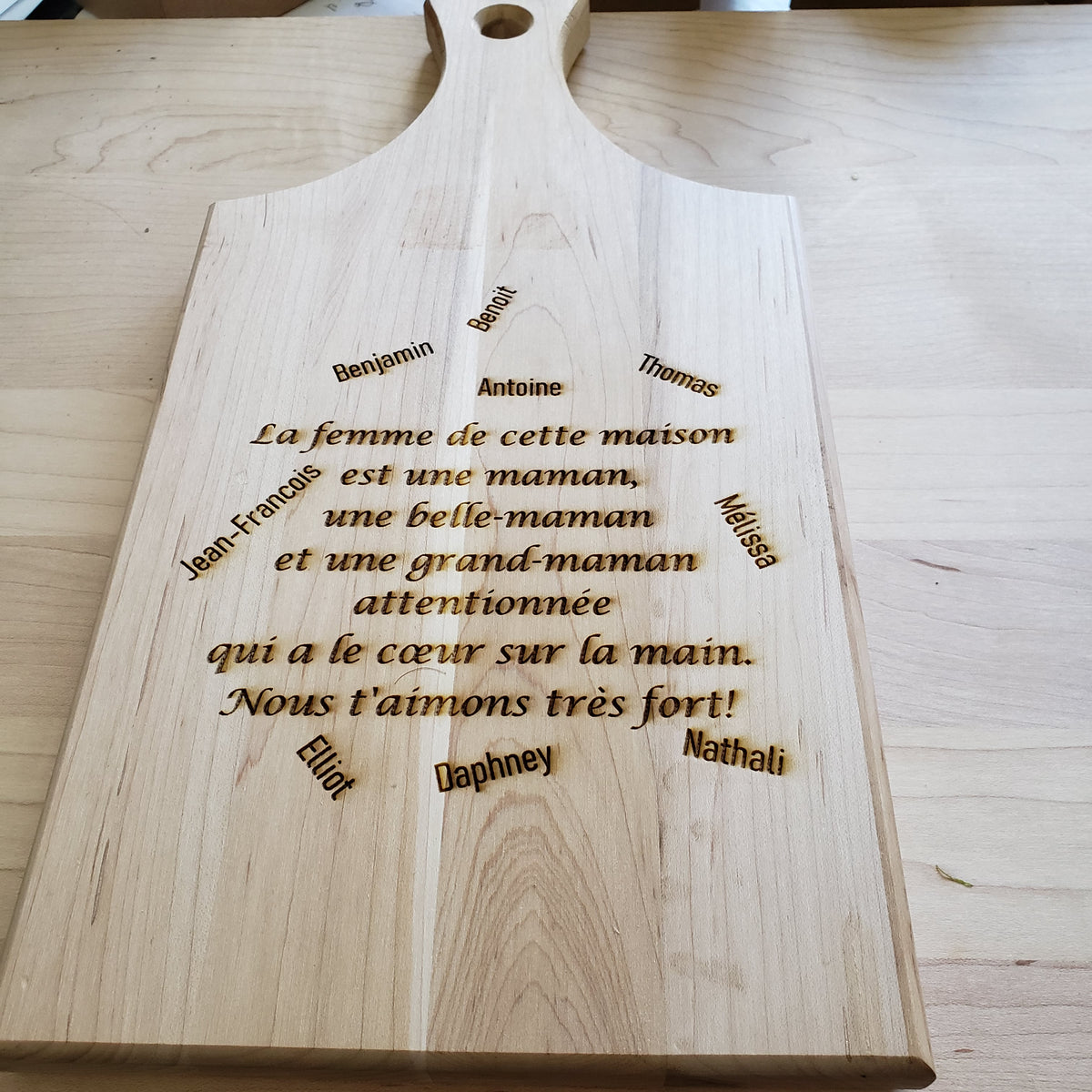 Planches à découper et plateau