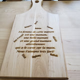 Planches à découper et plateau