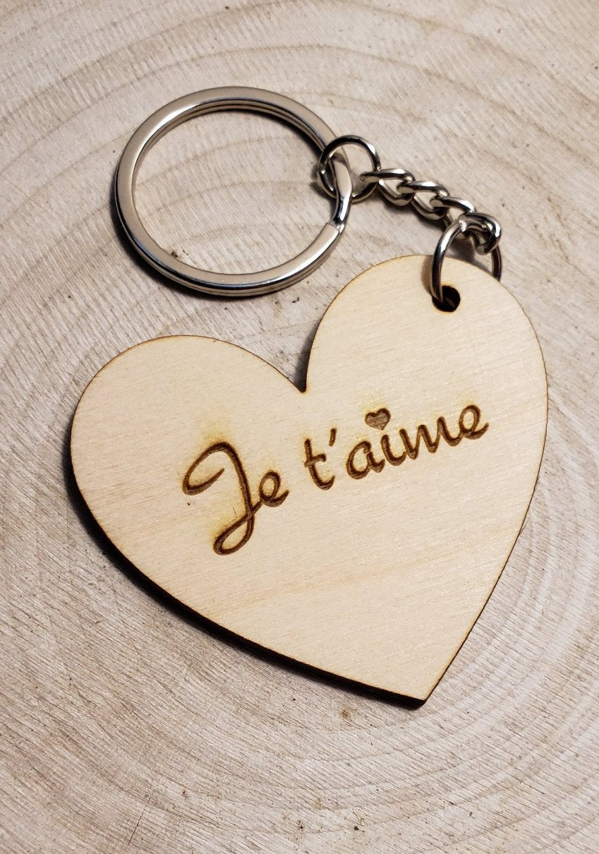 Porte clé en bois