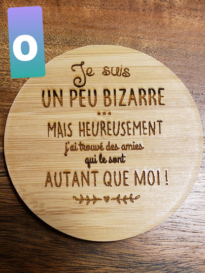Chargeur sans fil en bamboo
