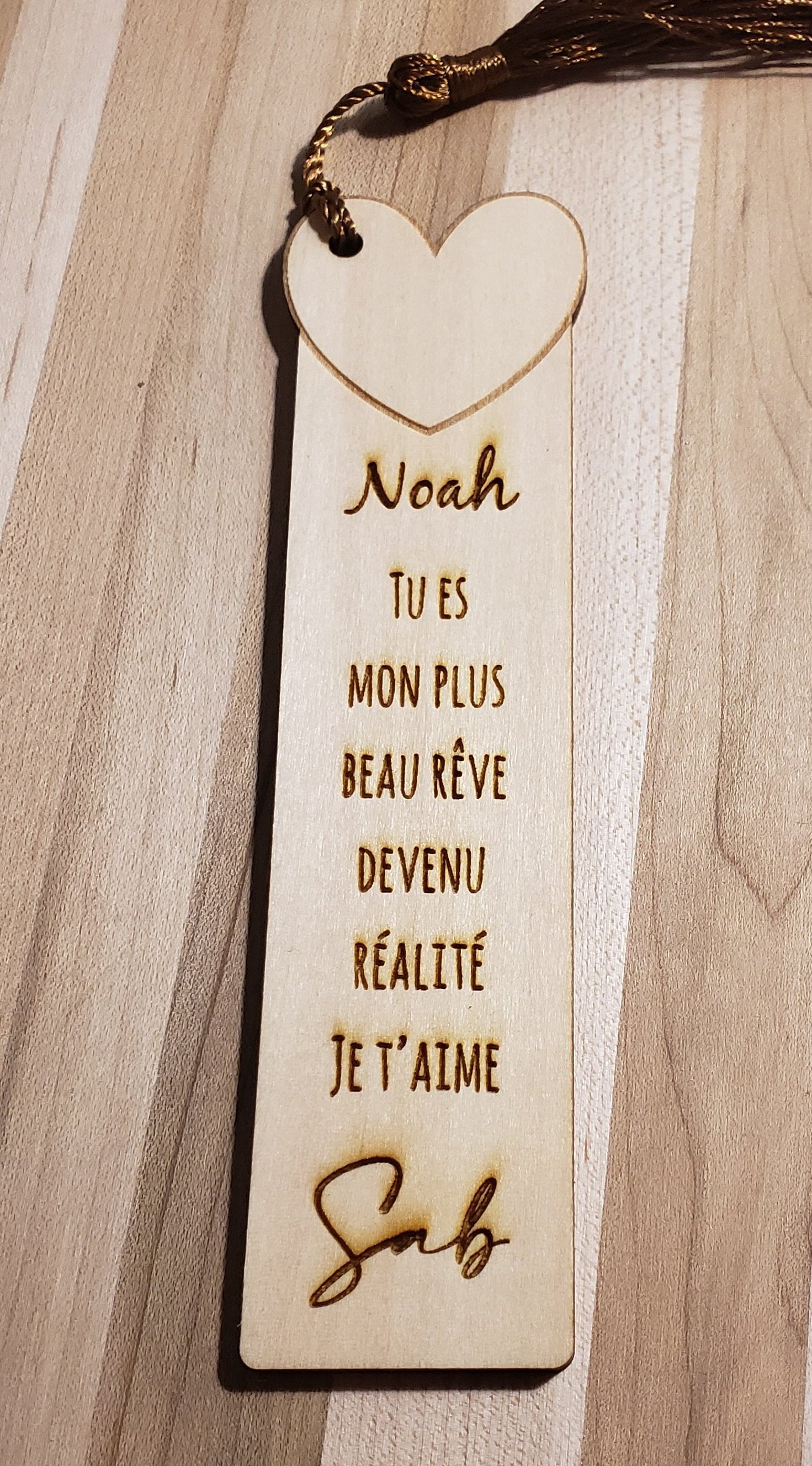 Signet bois personnalisé