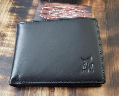 Portefeuille en cuir ANC