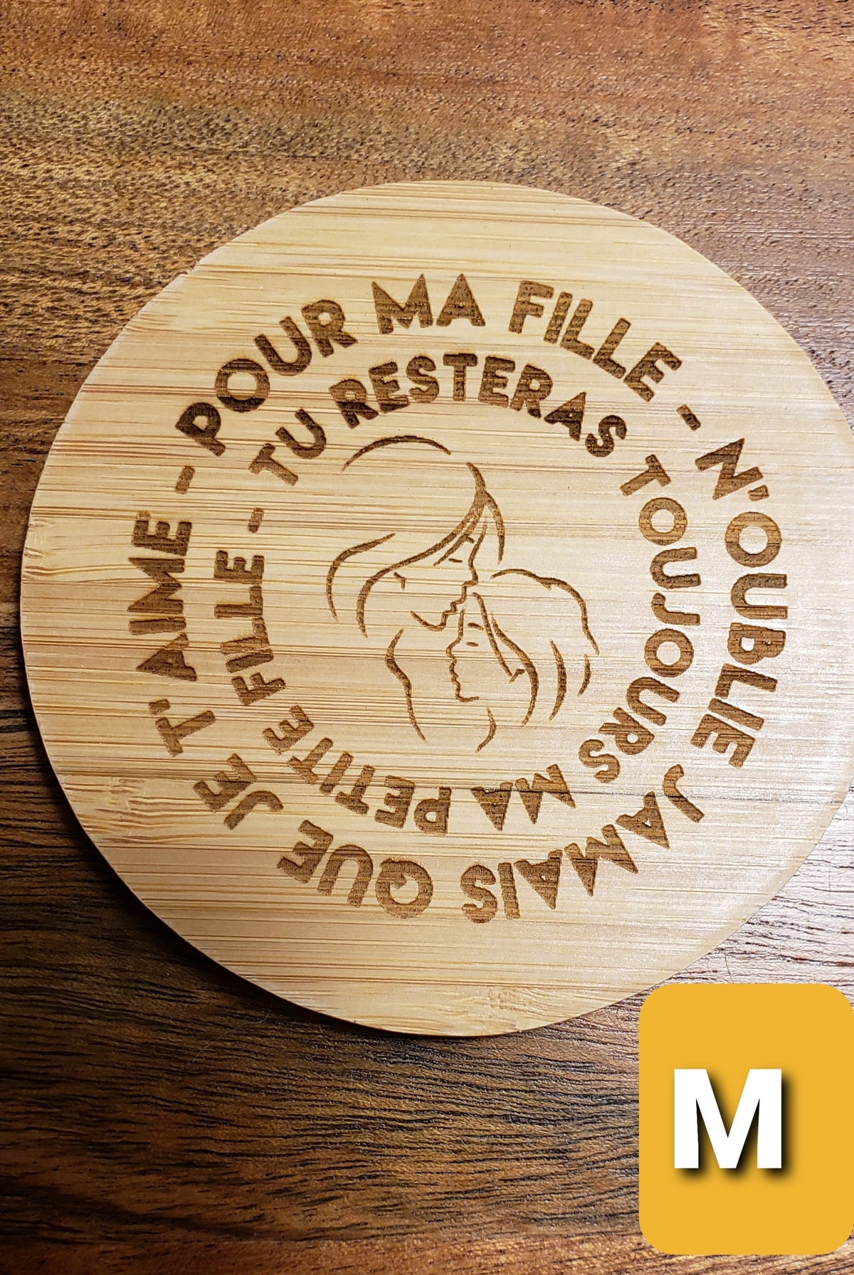 Chargeur sans fil en bamboo