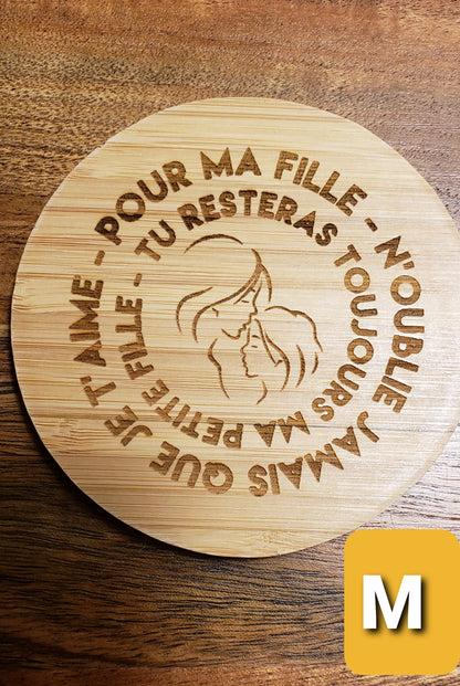 Chargeur sans fil en bamboo